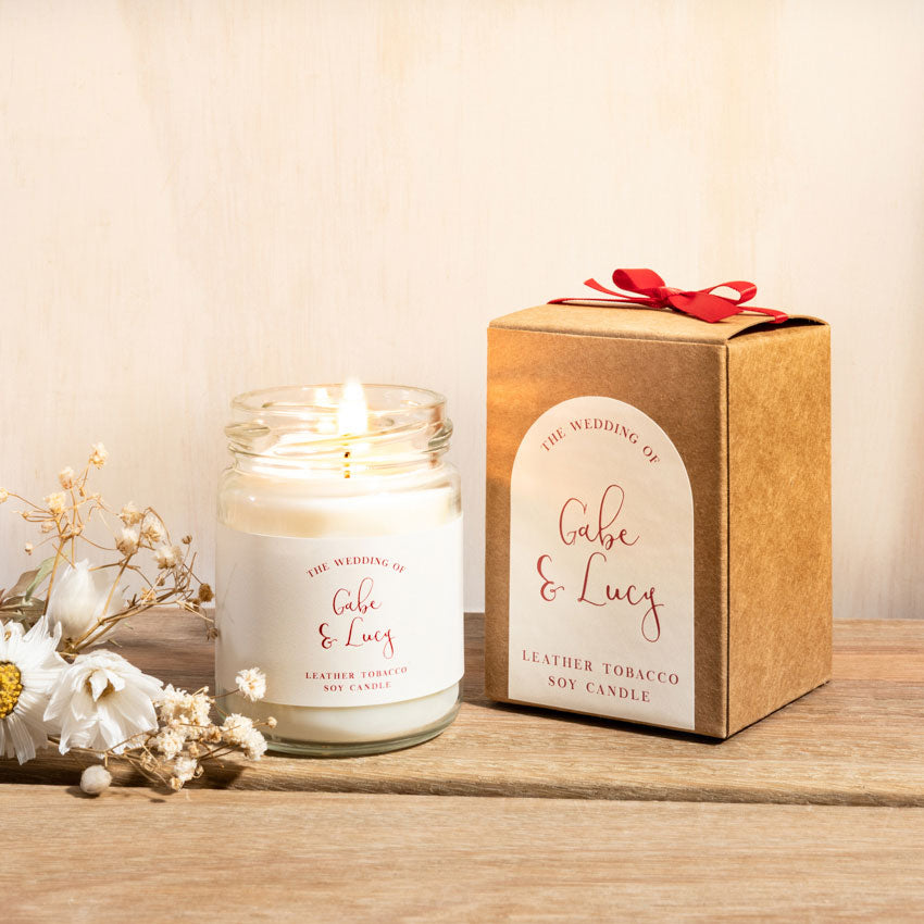 Rustic Soy Candle Event Gift