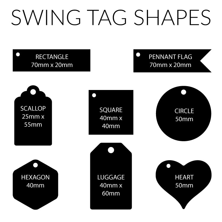 Acrylic Engraved Swing Tag