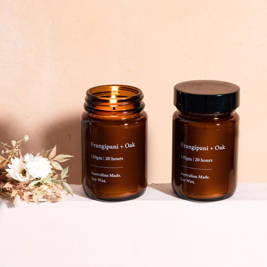 Luxury Amber soy candle apothecary